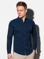 Men's shirt with long sleeves K542 - grey цена и информация | Ombre Одежда, обувь и аксессуары | pigu.lt