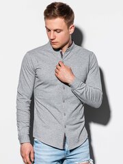Men's shirt with long sleeves K542 - grey цена и информация | Ombre Одежда, обувь и аксессуары | pigu.lt