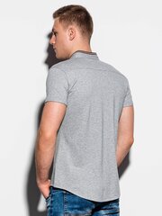 Men's shirt with long sleeves K542 - grey цена и информация | Мужские рубашки | pigu.lt