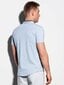 Vyriški marškiniai trumpomis rankovėmis Ombre K543, mėlyni цена и информация | Vyriški marškiniai | pigu.lt