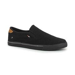 Обувь для мужчин Wrangler MITOS SLIP ON Washed Canvas, черная цена и информация | Кроссовки мужские | pigu.lt