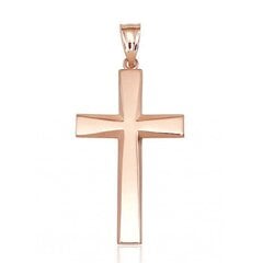 Золотой крест "Классика XV" из красного золота 585 пробы цена и информация | Украшения на шею | pigu.lt