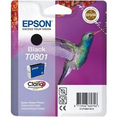 Epson Tinte BK    T0801 kaina ir informacija | Kasetės rašaliniams spausdintuvams | pigu.lt