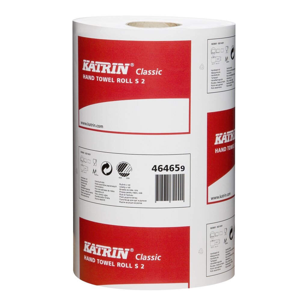 Popieriniai rankšluosčiai Katrin Plus, 2 sluoksnių, 60 m цена и информация | Tualetinis popierius, popieriniai rankšluosčiai | pigu.lt