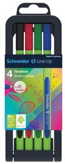 Набор ручек Line-Up 0.4 Schneider 4 шт. цена и информация | Письменные принадлежности | pigu.lt