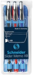 Tušinukų rinkinys Slider Memo XB Basic 3 spalvų kaina ir informacija | Rašymo priemonės | pigu.lt