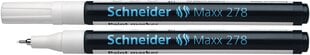 Маркер масляный Schneider Maxx 278 белый цена и информация | Письменные принадлежности | pigu.lt
