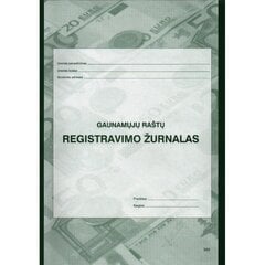 Журнал регистрации входящих документов. A4/40 цена и информация | Тетради и бумажные товары | pigu.lt