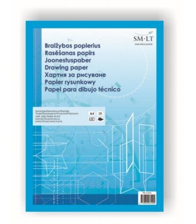 Popierius braižybai A3 10lapų 160g kaina ir informacija | Sąsiuviniai ir popieriaus prekės | pigu.lt