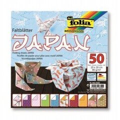 Origami popierius 20x20/50lapų Folia Japan kaina ir informacija | Sąsiuviniai ir popieriaus prekės | pigu.lt