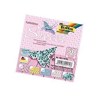 Origami Folia Sweet 10x10/50lapų цена и информация | Sąsiuviniai ir popieriaus prekės | pigu.lt