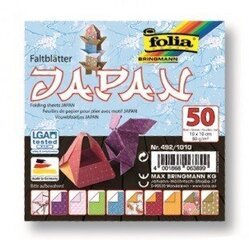 Оригами Folia Japan 10x10 / 50 листов цена и информация | Тетради и бумажные товары | pigu.lt