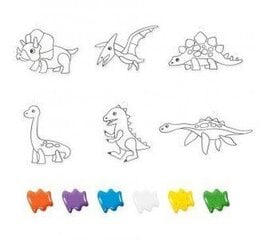 Декоративная краска с подвесками Dino цена и информация | Принадлежности для рисования, лепки | pigu.lt