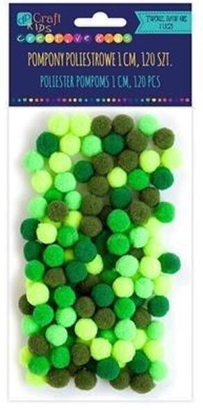 Akriliniai burbuliukai žali 10 mm, 120 vnt. kaina ir informacija | Aplikacijos, papuošimai, lipdukai | pigu.lt