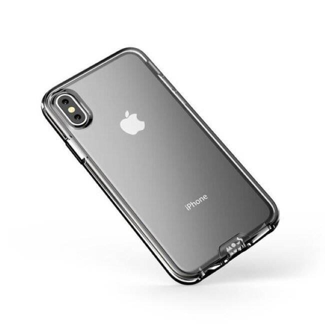 Mous Clarity AiroShock Protection Back Cover Case for iPhone X / XS Transparent with Black frame kaina ir informacija | Telefono dėklai | pigu.lt