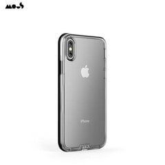 Mous Clarity AiroShock Protection Back Cover Case for iPhone X / XS Transparent with Black frame kaina ir informacija | Telefono dėklai | pigu.lt