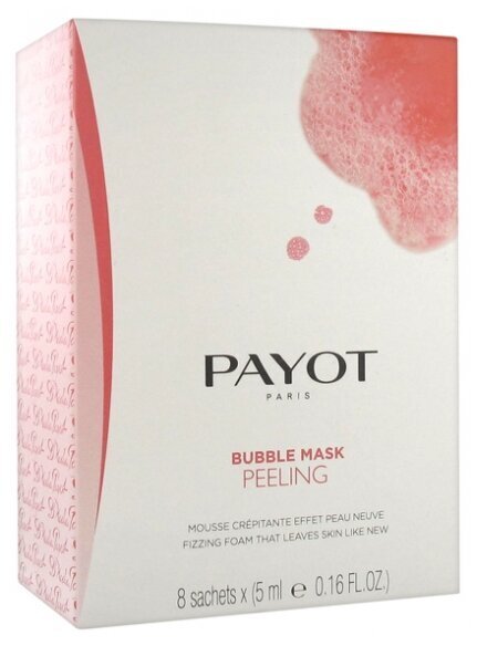 Putojanti veido kaukė Payot Bubble Mask Peeling 8 x 5 ml цена и информация | Veido kaukės, paakių kaukės | pigu.lt