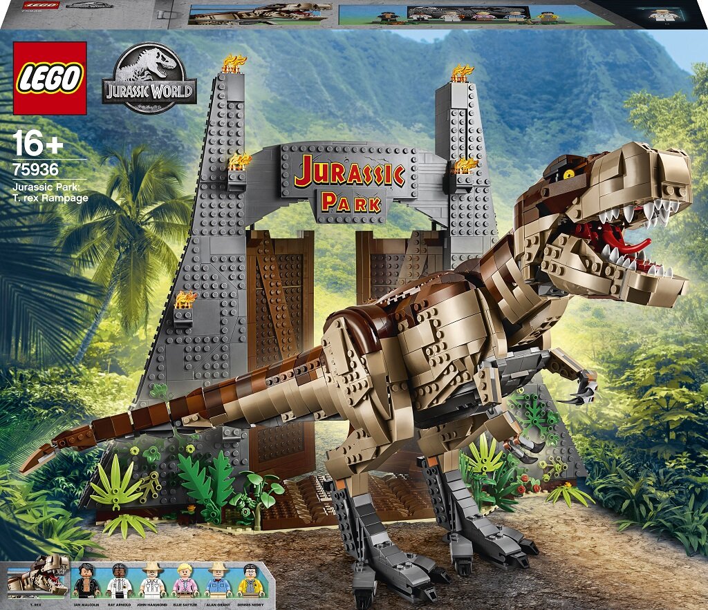 75936 LEGO® Jurassic World Парк Юрского периода: ярость тираннозавра цена |  pigu.lt