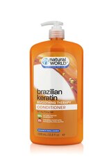 Kondicionierius Natural World Brazilian Keratin Smoothing Therapy Conditioner, 1 l цена и информация | Бальзамы, кондиционеры | pigu.lt
