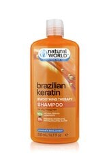 Keratino šampūnas Natural World Braziliškas, 500 ml kaina ir informacija | Šampūnai | pigu.lt