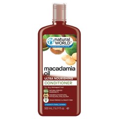 Kondicionierius su makadamijos aliejumi Natural World, 500 ml kaina ir informacija | Balzamai, kondicionieriai | pigu.lt