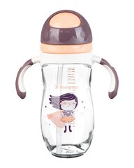 Бутылочка KikkaBoo Tritan Supergirl с соломинкой, 12+ месяцев, 300 мл цена и информация | Бутылочки и аксессуары | pigu.lt