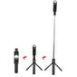 Riff K10-S Universal wireless selfie stick (expand 70cm) with Tripod kaina ir informacija | Asmenukių lazdos (selfie sticks) | pigu.lt