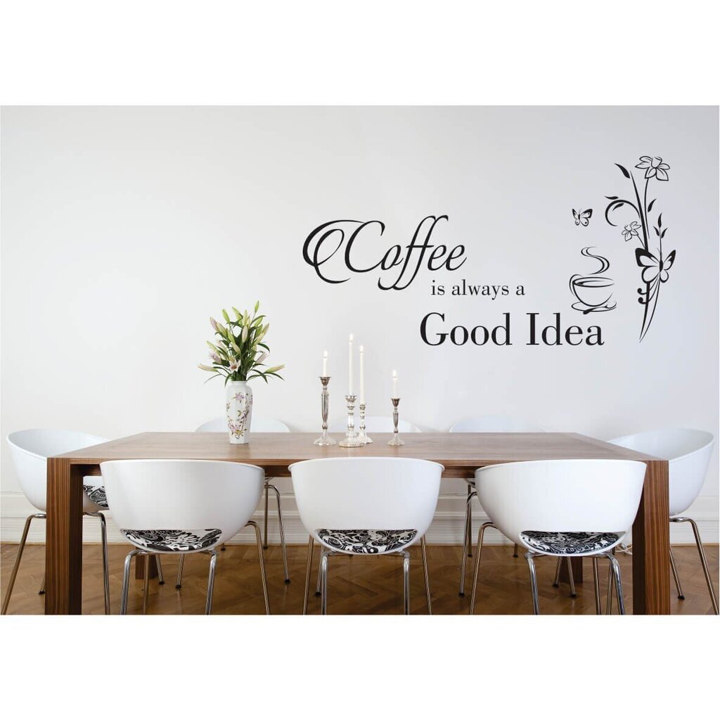 Sienų lipdukas - Coffee good idea цена и информация | Interjero lipdukai | pigu.lt