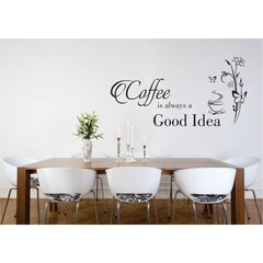 Sienų lipdukas - Coffee good idea kaina ir informacija | Interjero lipdukai | pigu.lt