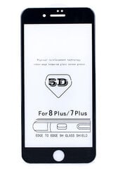 Защитное стекло дисплея 5D Full Glue Apple iPhone 6 Plus/6S Plus, черное цена и информация | Защитные пленки для телефонов | pigu.lt