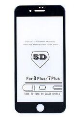 LCD apsauginis stikliukas 5D Full Glue Huawei Y7 2019/Enjoy 9/Y7 Prime 2019 lenktas, juodas kaina ir informacija | Apsauginės plėvelės telefonams | pigu.lt