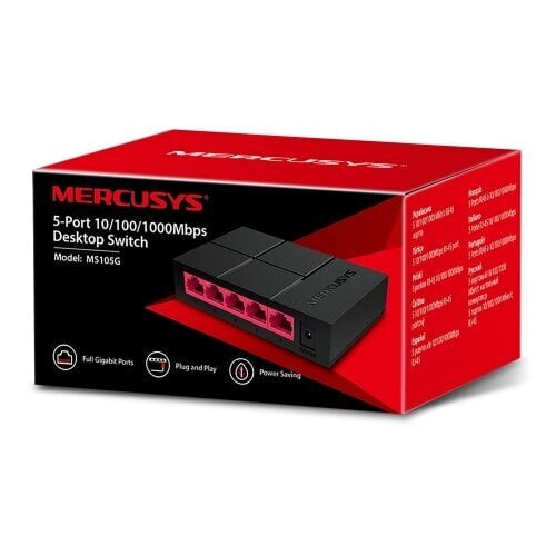 Mercusys MS105G - 5 portų komutatorius kaina ir informacija | Komutatoriai (Switch) | pigu.lt