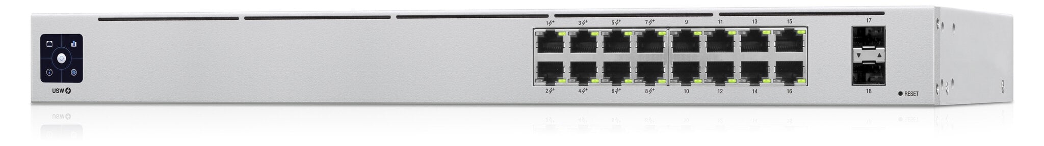 Ubiquiti USW-16-POE Ubiquiti Networks UniFi 16-Port PoE kaina ir informacija | Komutatoriai (Switch) | pigu.lt