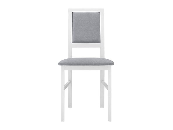 2-jų kėdžių komplektas BRW Robi, pilkas/baltas kaina ir informacija | Virtuvės ir valgomojo kėdės | pigu.lt