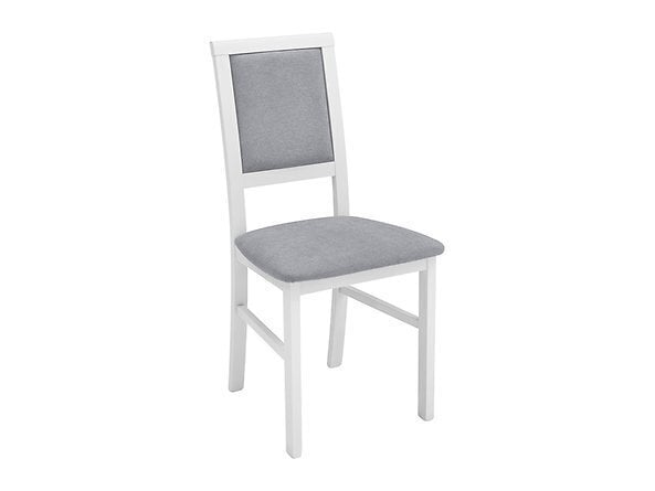2-jų kėdžių komplektas BRW Robi, pilkas/baltas kaina ir informacija | Virtuvės ir valgomojo kėdės | pigu.lt