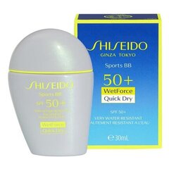 Кремовая пудра Shiseido Sports BB SPF50, 30 мл цена и информация | Пудры, базы под макияж | pigu.lt