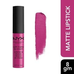 Lūpų dažai NYX SMLC Soft Matte Lip Cream 8 ml, 07 - Addis Ababa kaina ir informacija | NYX Dekoratyvinė kosmetika | pigu.lt