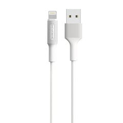 USB кабель Borofone BX1 Lightning 1.0 м, белый цена и информация | Кабели для телефонов | pigu.lt