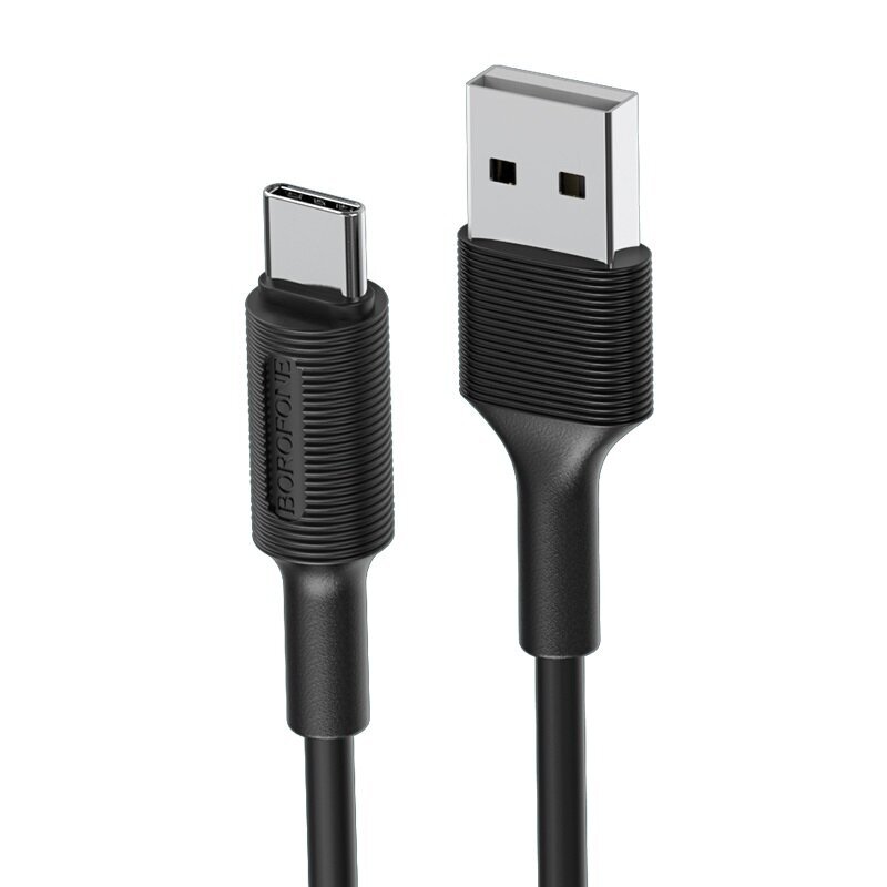 USB kabelis Borofone BX1 Type-C, 1.0m, juodas цена и информация | Laidai telefonams | pigu.lt