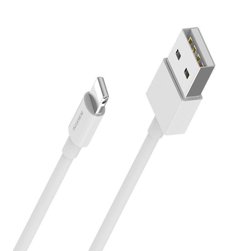 USB kabelių rinkinys Borofone BX3 30vnt., Lightning, 1.0m, baltas цена и информация | Laidai telefonams | pigu.lt