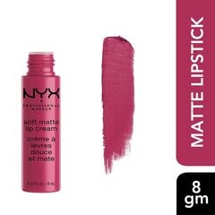 Lūpų dažai NYX SMLC Soft Matte Lip Cream 8 ml, 18 - Prague kaina ir informacija | Lūpų dažai, blizgiai, balzamai, vazelinai | pigu.lt