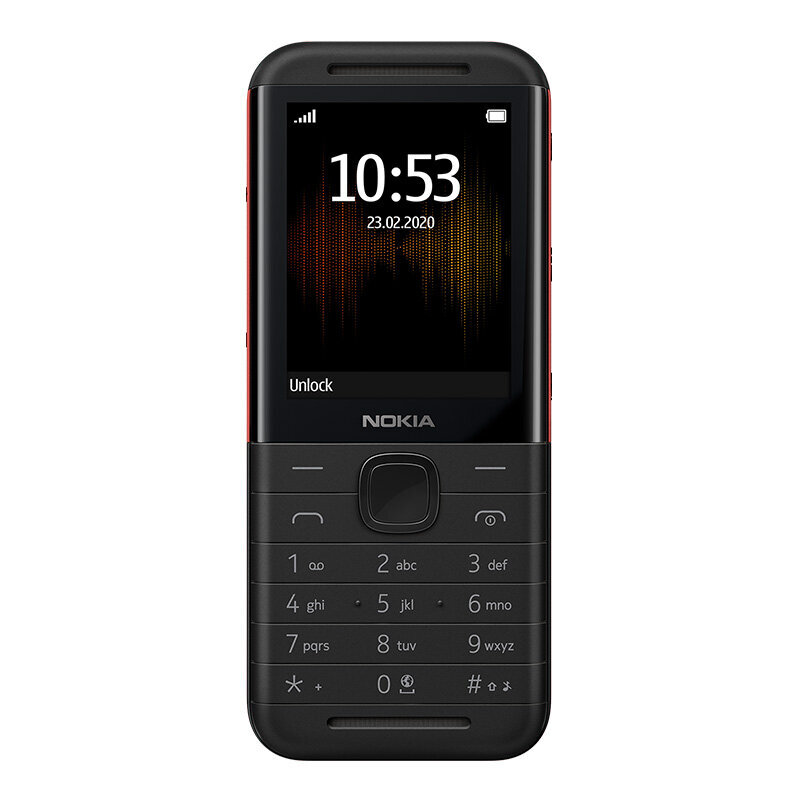 Nokia 5310 (2020), 16MB, Dual SIM, Black/Red цена и информация | Mobilieji telefonai | pigu.lt