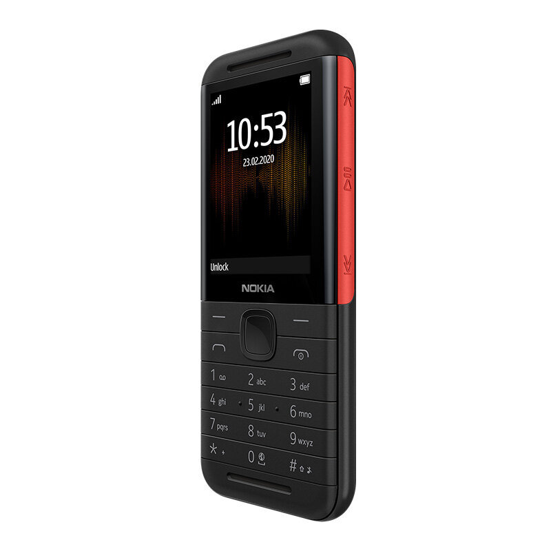 Nokia 5310 (2020), 16MB, Dual SIM, Black/Red цена и информация | Mobilieji telefonai | pigu.lt