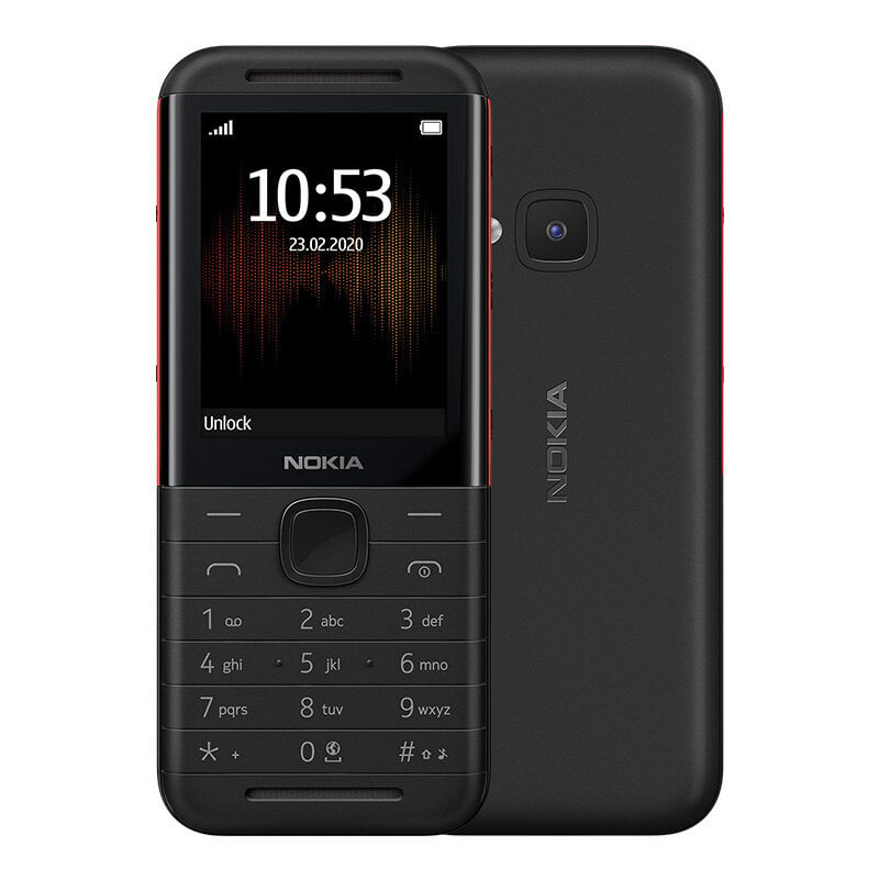 Nokia 5310 (2020), 16MB, Dual SIM, Black/Red цена и информация | Mobilieji telefonai | pigu.lt