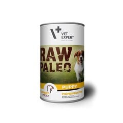 Raw Paleo консервы для щенков с индейкой, беззерновые 400г цена и информация | Консервы для собак | pigu.lt