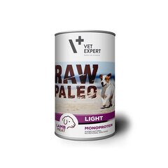Raw Paleo Light консервы для взрослых собак с ягненком беззерновые 400 г цена и информация | Консервы для собак | pigu.lt