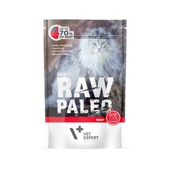 Raw Paleo консервы для взрослых кошек с говядиной и лососевым маслом, беззерновые 100 г цена и информация | Консервы для кошек | pigu.lt