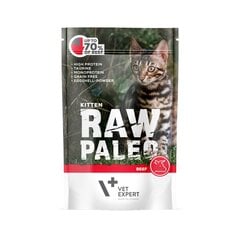 Raw Paleo консервы для кошек с говядиной и лососевым маслом, беззерновые 100 г цена и информация | Консервы для кошек | pigu.lt