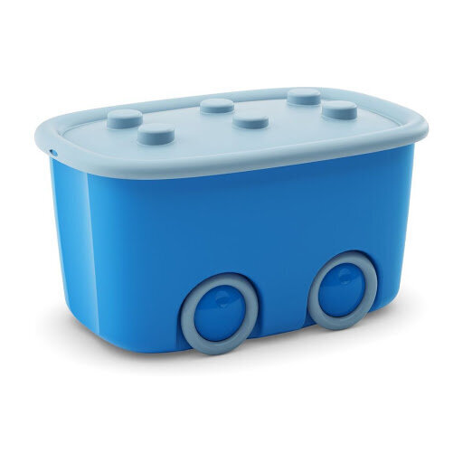 Dėžutė vaikiškiems žaislams Funny Box L 46L,58x39x32cm, mėlyna kaina ir informacija | Daiktadėžės | pigu.lt
