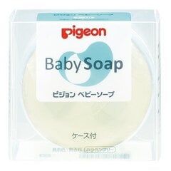 Детское натуральное мыло со скваленом и керамидами Pigeon в футляре, 90г, (гипоаллергенно) цена и информация | Мыло | pigu.lt